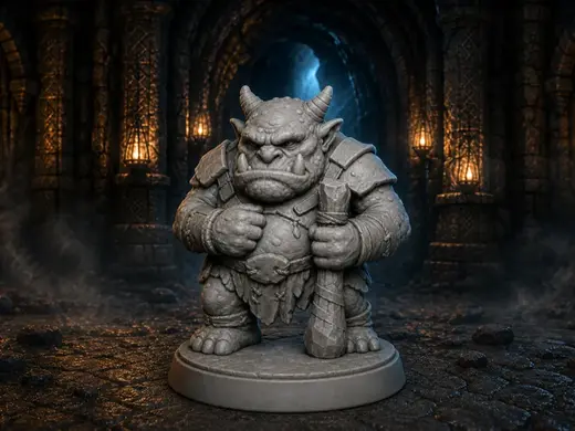 Cave Troll Guardian – Fantasy RPG Miniature | JDR