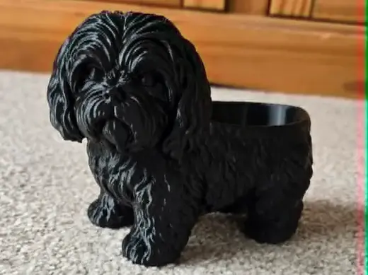 Shitzu plant pot or trinket holder