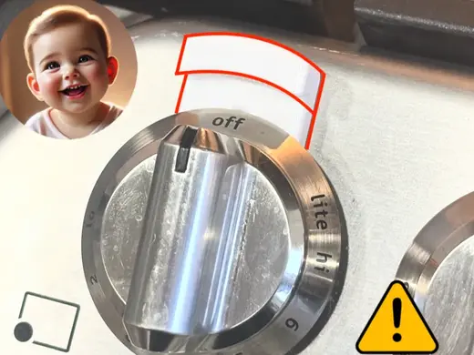 Stove knob baby proof protector - Frigidaire