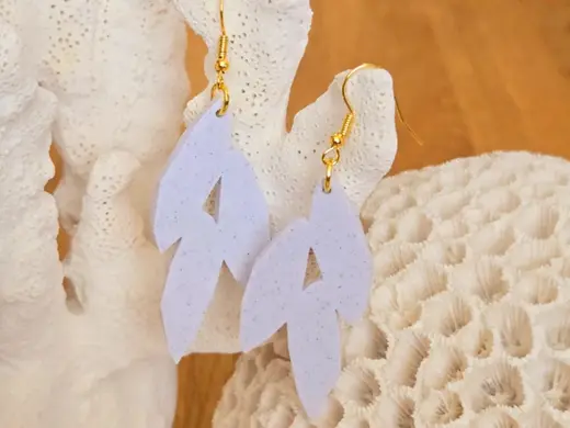Boucles d'oreilles “Angle de Feuilles”