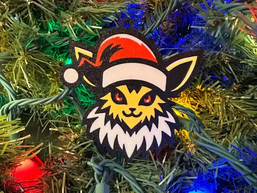 Jolteon Holiday Christmas Ornament