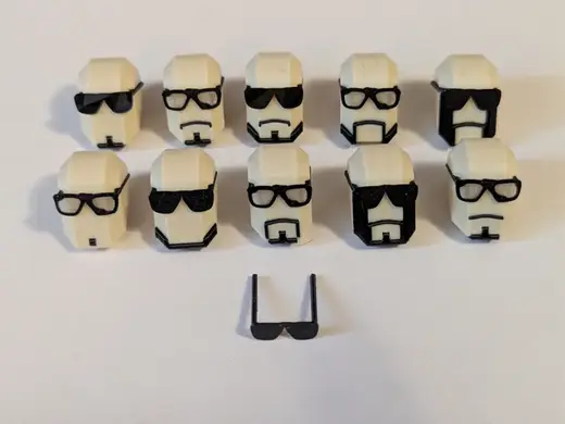 Dummy 13 Head Collection Vol.1 Glasses with Beard