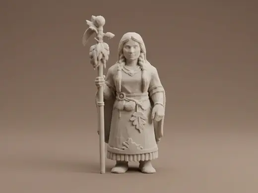 Native American Woman Shaman – Detailed Figurine