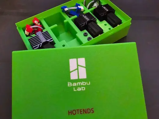 Hotend x4 Storage Box Bambu Labs X1C P1S/P1P