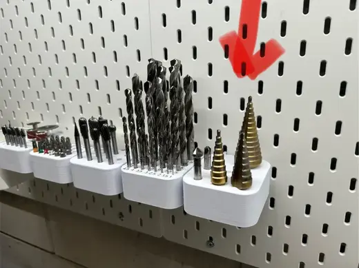 Skadis Step drill bit countersink bit