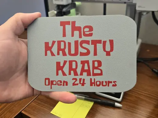 The Krusty Krab Sign - 15x2mm Magnet (4)
