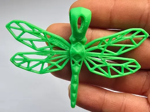 Geometric Dragonfly Pendant
