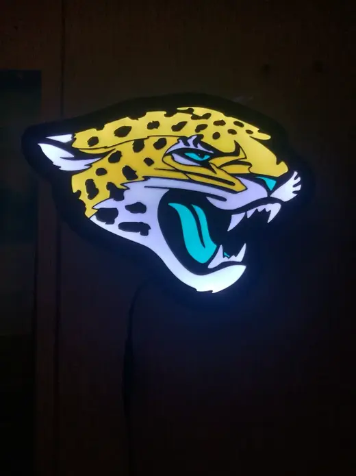 Jacksonville Jaguars LED light box