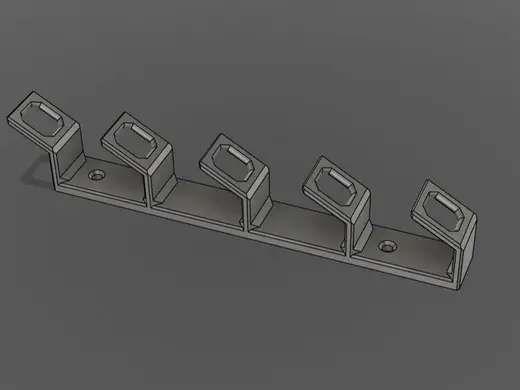 Hat / Cap hook ,with screw holes