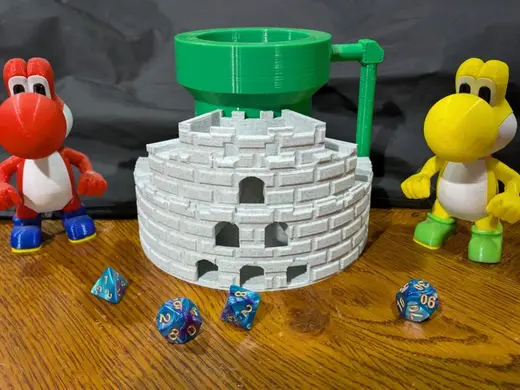 Koozie | Bowser Castle Dice Tower | Mario Pipe