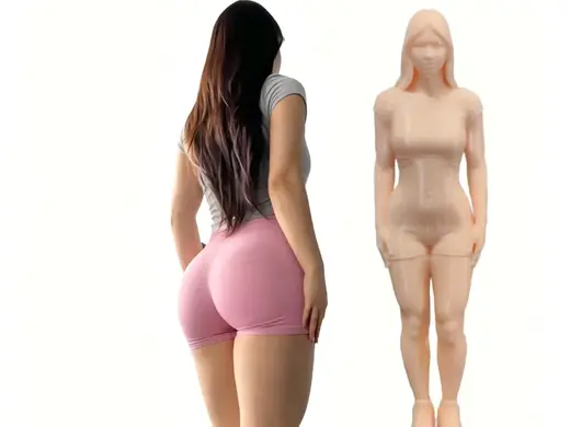 健身女站姿