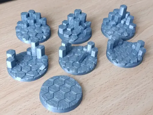 Basalt Display Bases (Set of 7)