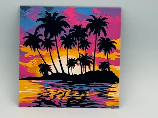 Palm Island Sunset Hueforge