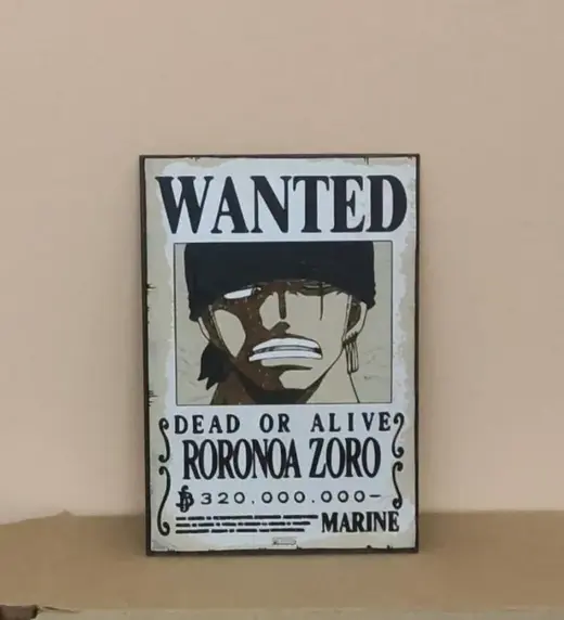 zoro one piece wanted - HueForge