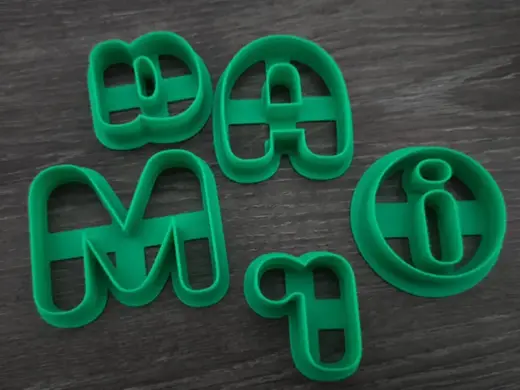 Dough/Sugar Paste/Cookie Letter Cutter Pack