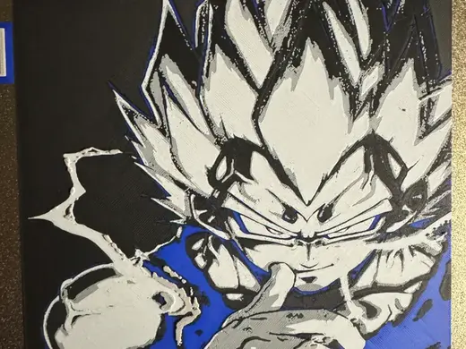 Vegeta Hue Forge print