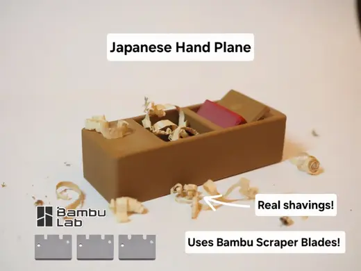 Japanese Hand Plane (Bambu Bed Scraper Blades!)