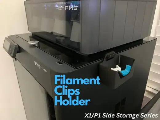 Filament Clips Holder - X1/P1 Side Storage Series