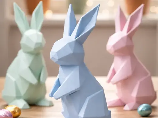 Low Poly Easter Rabbit