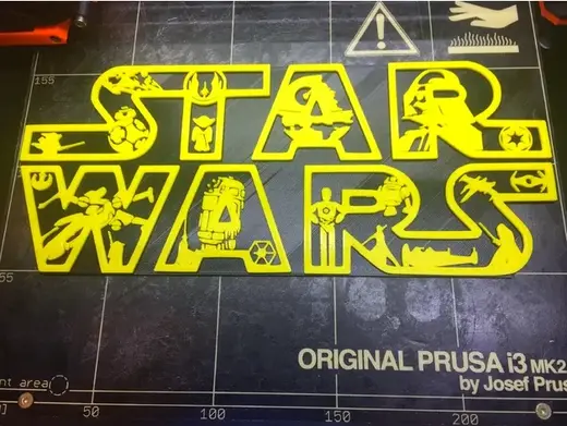 Star Wars Logo Mural V1