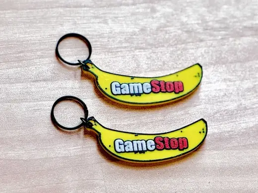 GameStop Banana Keychain
