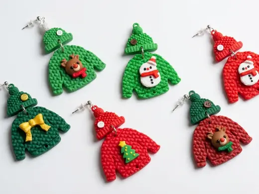 Cozy Christmas Sweater Dangles