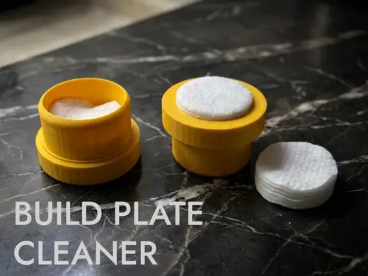 Build Plate Cleaner with Cotton Pads in Container