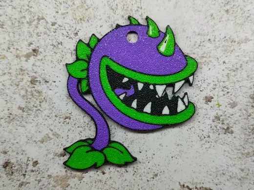 Piranha Plant Keychain / Plants Vs Zombies