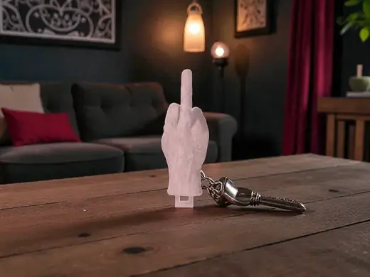mano di addams, thing hand keyring keychain