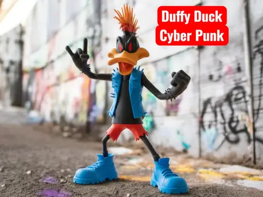 Daffy Duck Cyber Punk