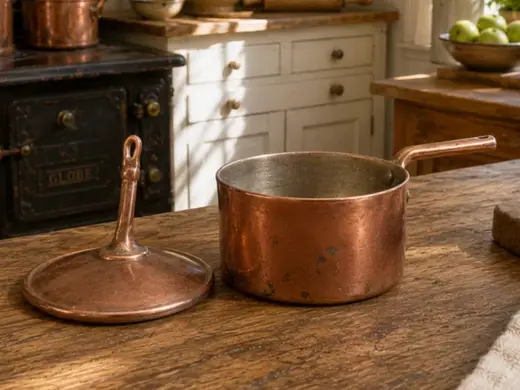 Revised Miniature Pot with its Lid with Handles