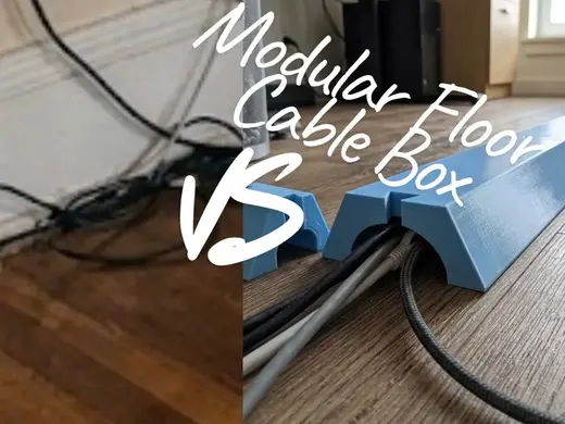 Modular floor cable box