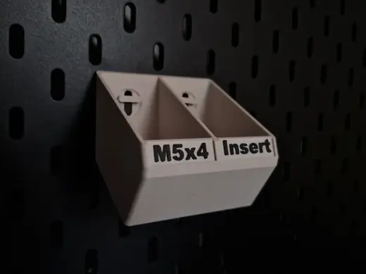 Ikea Skadis Dubble Bin Customizeble label