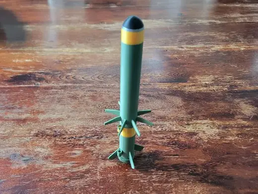 Launchable Javelin-Style Rocket, 18mm motors A,B,C