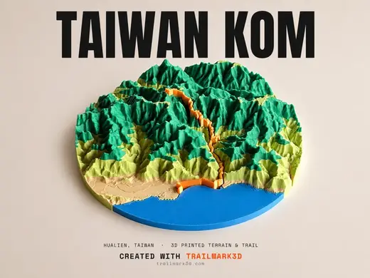Taiwan KOM Challenge 3D Trail and Terrain