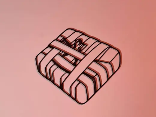 Art mural Line Art Timed Explosive Charge C4 Rust