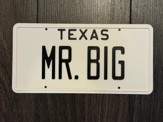 MR BIG License Plate (Smokey & the Bandit)