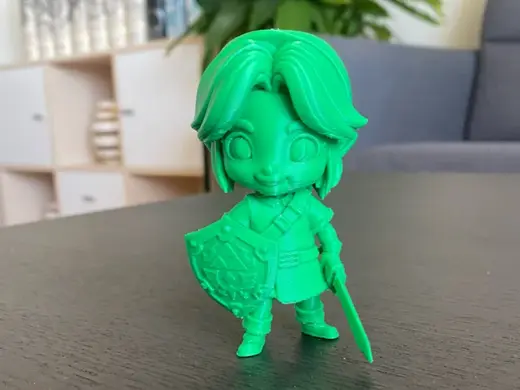 Toonish Link with Hylian shield and Kokiri Sword