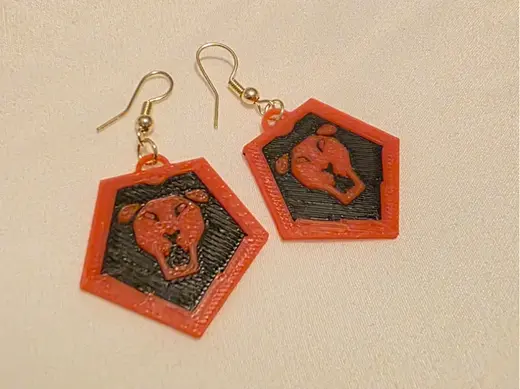 KPop Demon Hunters Saja Boys Logo Earrings