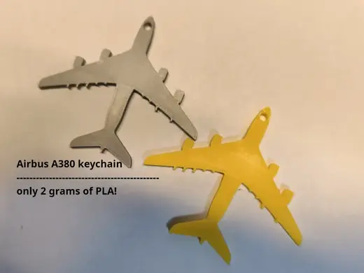 Airbus A380 keychain