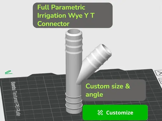 Universal Parametric Wye / Y-Connector