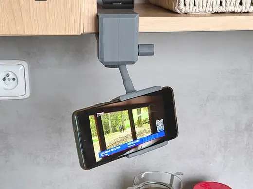 Ball-joint 360° cabinet mobile holder & foldable