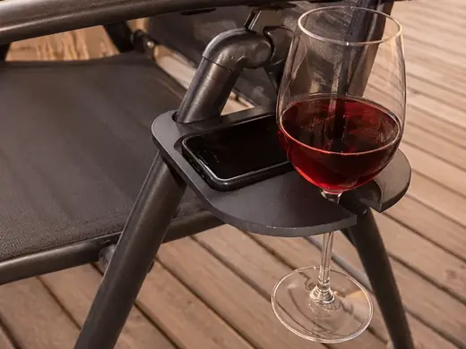 Camping Chair Wine Holder with Phone Tray