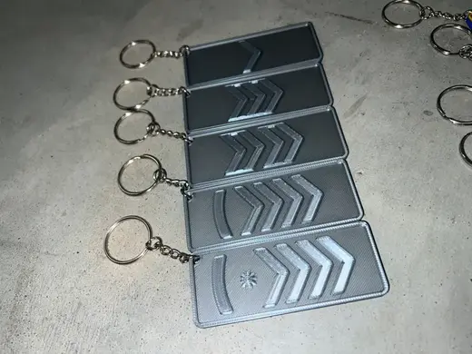 CSGO - CS2 Silver Ranks Keychains