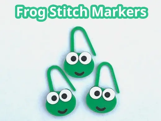 Cute Frog Stitch Marker for Knit or Crochet
