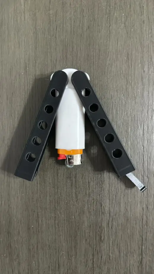 Lighter sleeve Balisong Butterfly Knife (BIC mini)