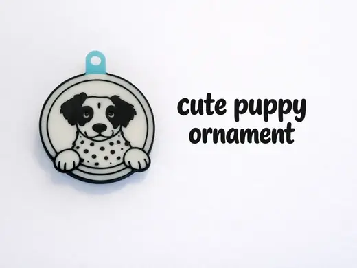 Cute Puppy Ornament/Keychain