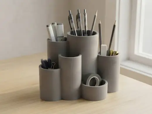 Organizador de Escritorio Forma de cilindro hueco