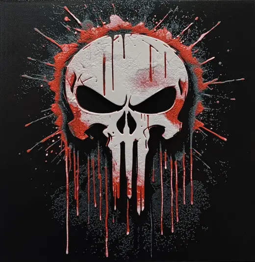 Bloody Punisher HueForge