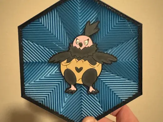 #629 Vullaby Hex wall Art